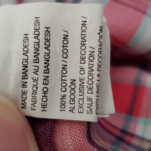 IZOD plaid short sleeve shirt. - Picture 8 of 10
